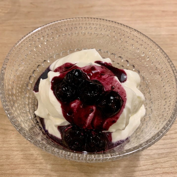 混ぜるだけ ヨーグルトクリームのデザート レシピ 作り方 By Snino 楽天レシピ